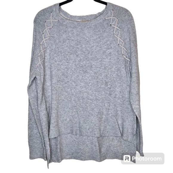 Sundance Sweaters - SUNDANCE Cross Creek Long Sleeve Lambswool Blend Stitch Shoulder